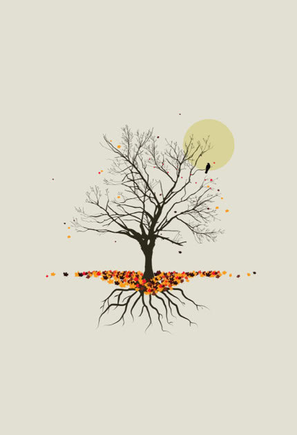 Tree that has dropped it's leaves in the fall. 